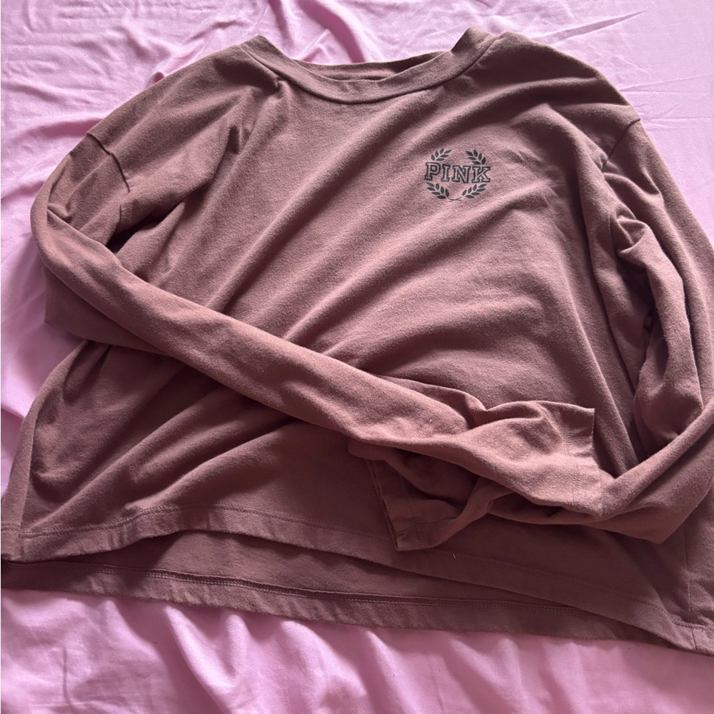 PINK Victoria's Secret Mauve Long Sleeve Top